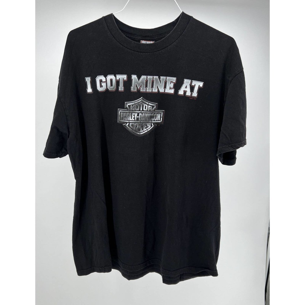 Harley-Davidson "I Got Mine At " Annapolis , Maryland T-Shirt Black Short Sleeve